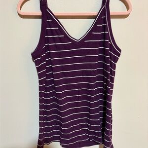 Torrid Purple and White Striped Camisole